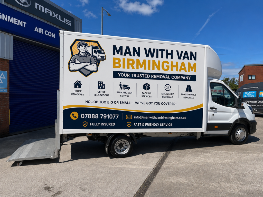 Request a quote with man with van birmingham